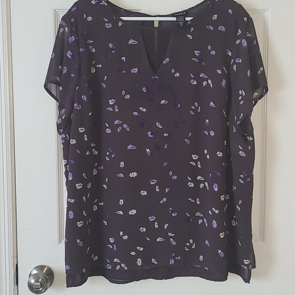 Torrid sheer blouse